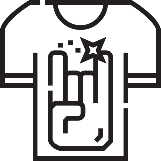 Camiseta Detailed Straight Lineal icono