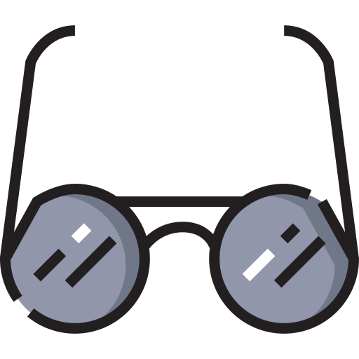 occhiali da sole Detailed Straight Lineal color icona
