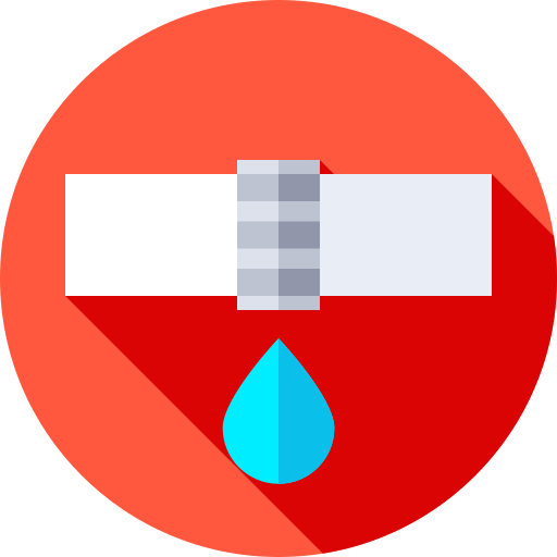 Leak Flat Circular Flat icon