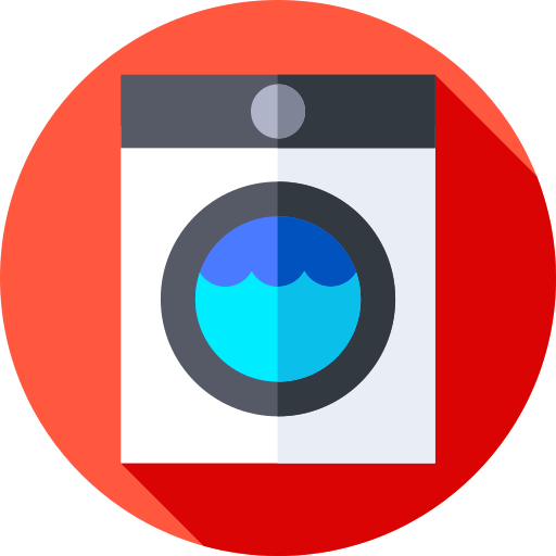 Washing machine Flat Circular Flat icon