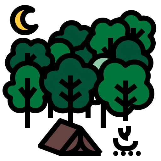 Camping PMICON Lineal color icon