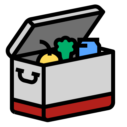 Portable fridge PMICON Lineal color icon