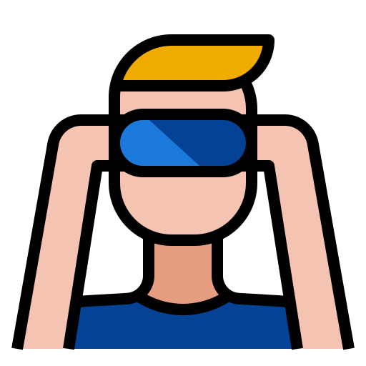 Virtual reality PMICON Lineal color icon