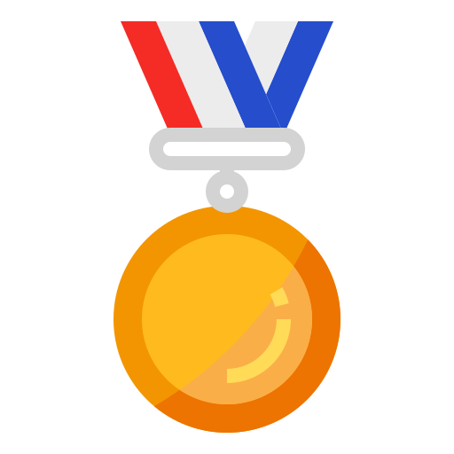 Medalla PMICON Flat icono