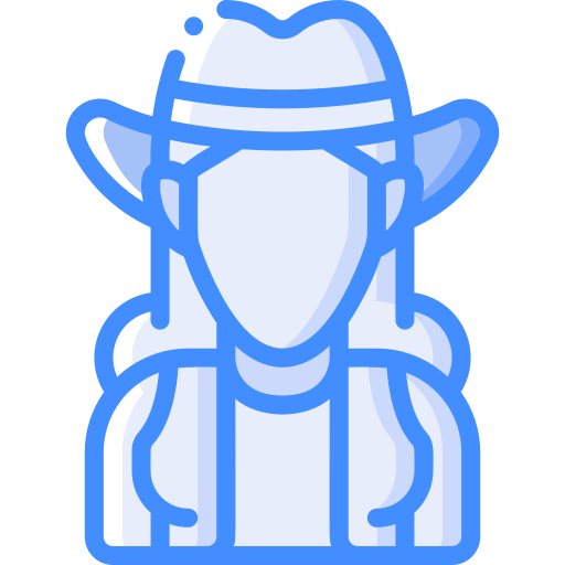 cowgirl Basic Miscellany Blue icon