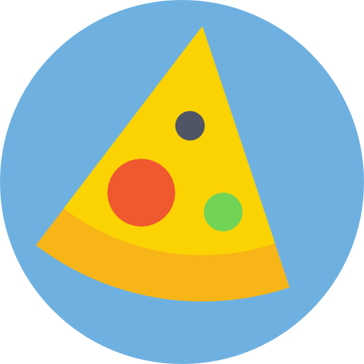 pizza Prosymbols Flat ikona