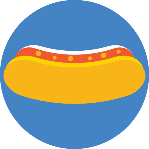 hot dog Prosymbols Flat icona