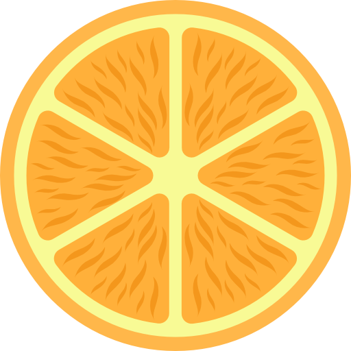 Orange Prosymbols Flat icon