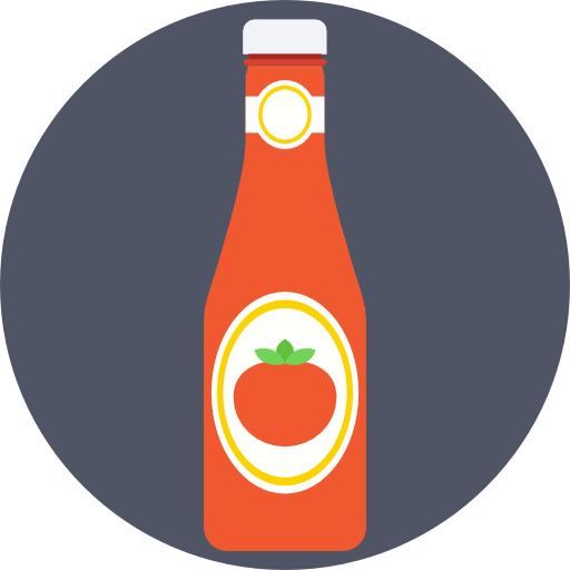 ketchup Prosymbols Flat icona