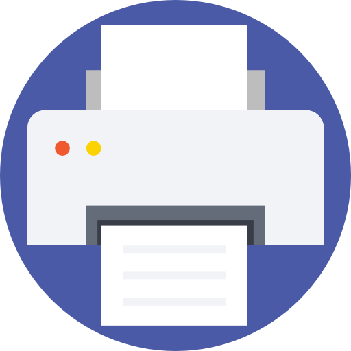 printer Prosymbols Flat icoon