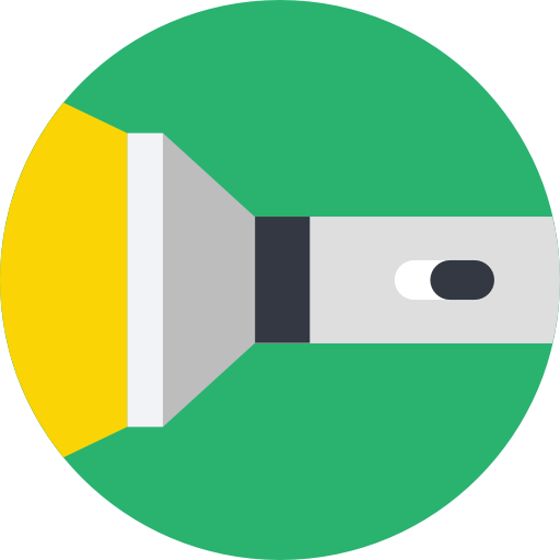Flashlight Prosymbols Flat icon