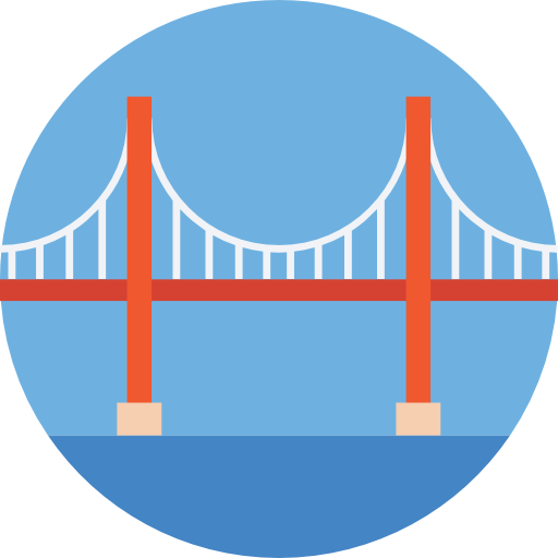 Мост Prosymbols Flat иконка