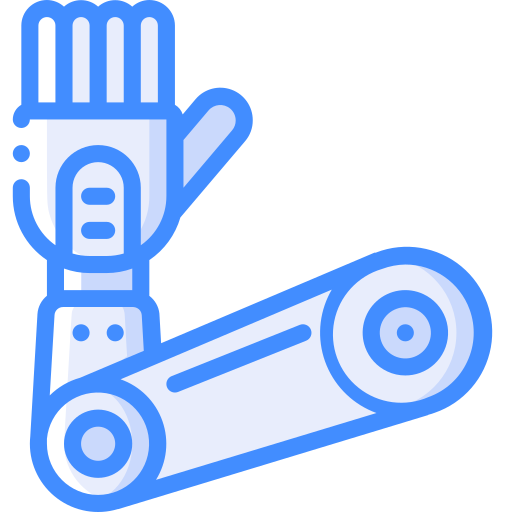 로봇 팔 Basic Miscellany Blue icon