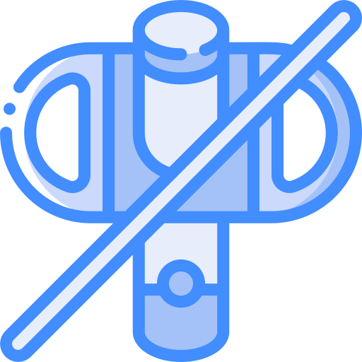 No smoking Basic Miscellany Blue icon