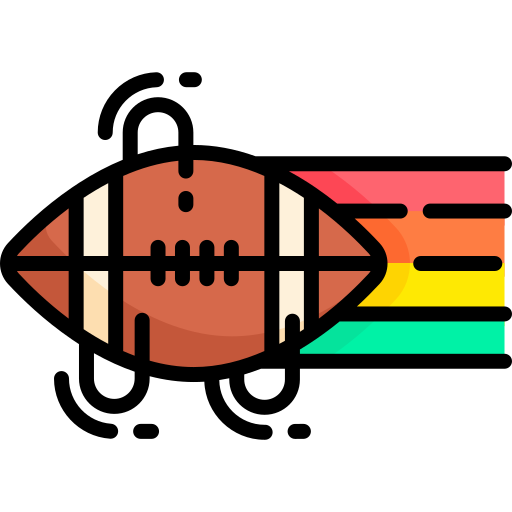 football américain Special Lineal color Icône
