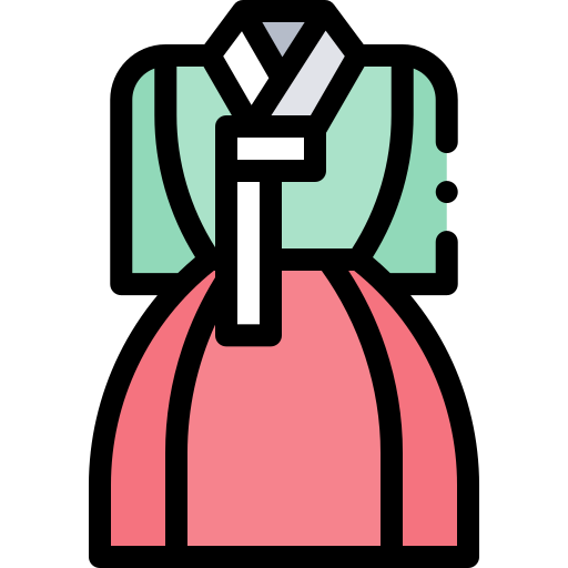 Hanbok Detailed Rounded Lineal color icon