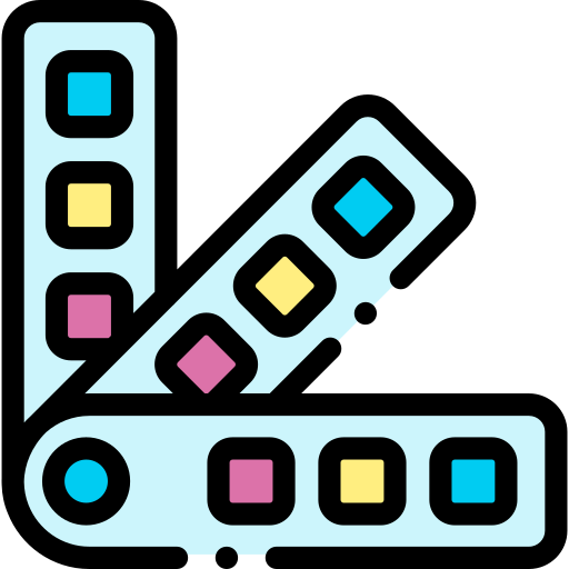 Palette Detailed Rounded Lineal color icon