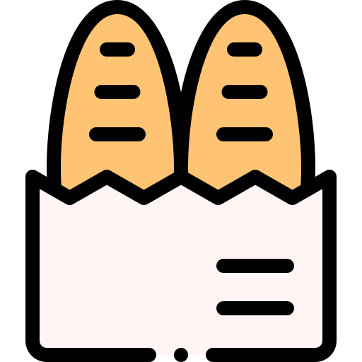 Baguette Detailed Rounded Lineal color icon
