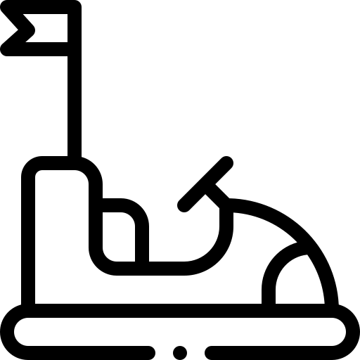 auto tamponneuse Detailed Rounded Lineal Icône