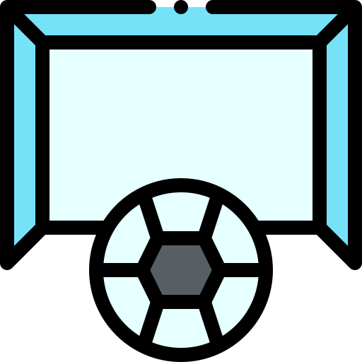 Fútbol Detailed Rounded Lineal color icono