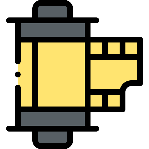 filmrolle Detailed Rounded Lineal color icon
