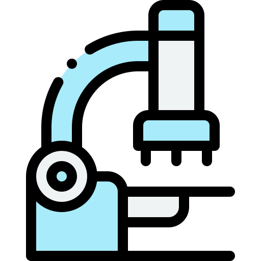 Microscope Detailed Rounded Lineal color icon