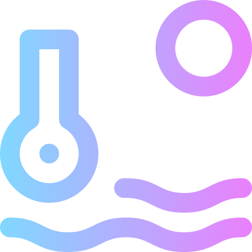 warmes wasser Super Basic Rounded Gradient icon
