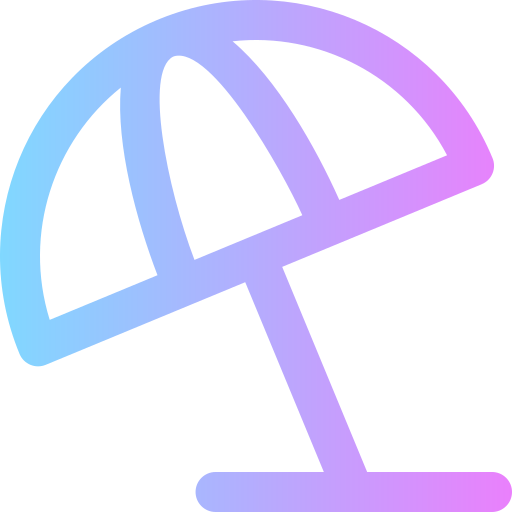 paraguas Super Basic Rounded Gradient icono