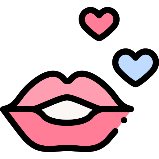 唇 Detailed Rounded Lineal color icon