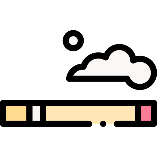 シガレット Detailed Rounded Lineal color icon