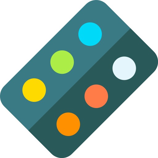 Color palette Basic Rounded Flat icon