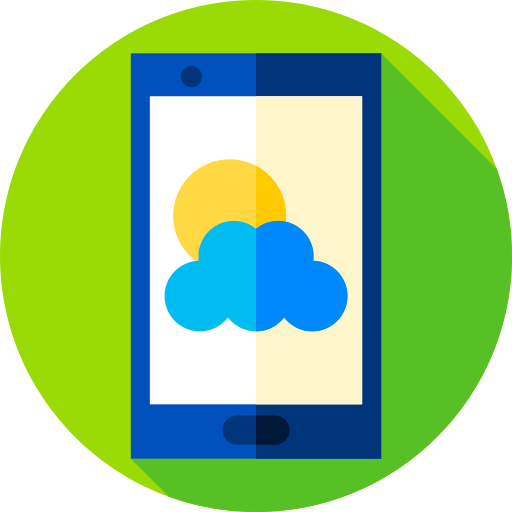 Прогноз погоды Flat Circular Flat иконка