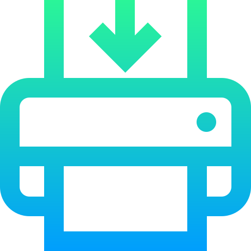 verzenden naar drukker Super Basic Straight Gradient icoon
