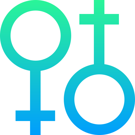 lesbian Super Basic Straight Gradient icon