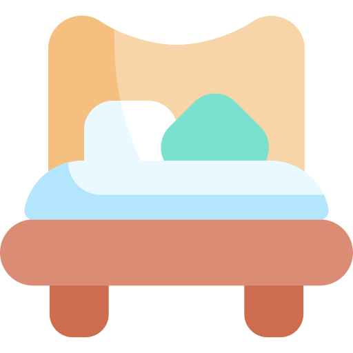 łóżko Kawaii Flat ikona