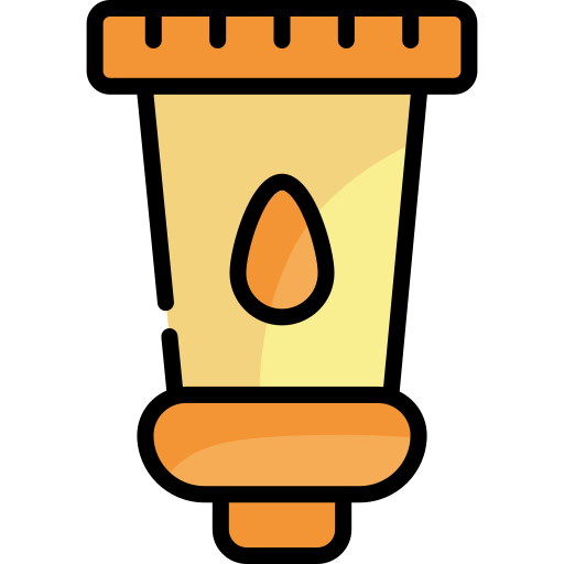 protector solar Kawaii Lineal color icono