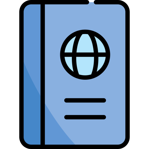 Passport Kawaii Lineal color icon