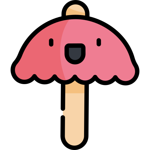 parasol plażowy Kawaii Lineal color ikona