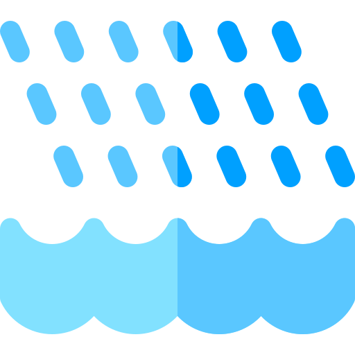 deszcz Basic Rounded Flat ikona