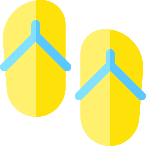 Тапочки Basic Rounded Flat иконка
