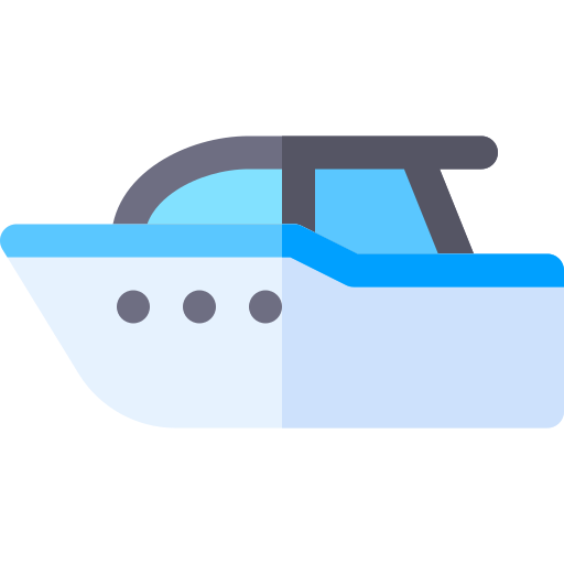 speedboot Basic Rounded Flat icoon