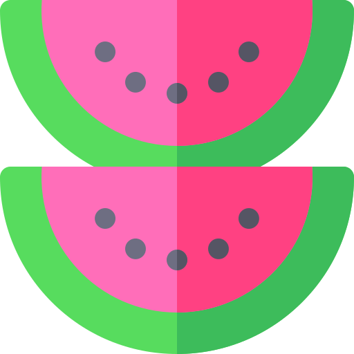 Sandía Basic Rounded Flat icono