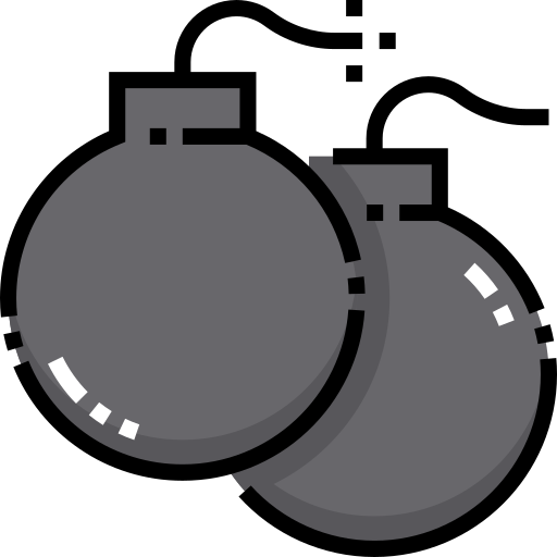 esplosivo Detailed Straight Lineal color icona