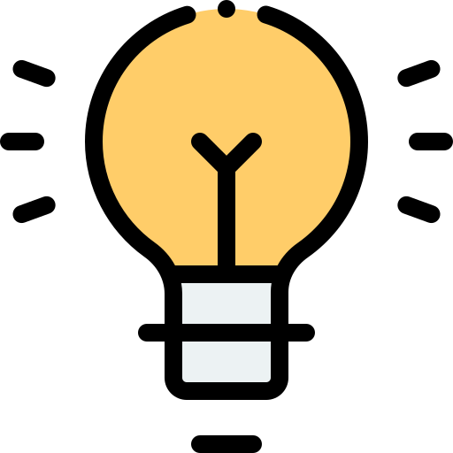 Lightbulb Detailed Rounded Lineal color icon