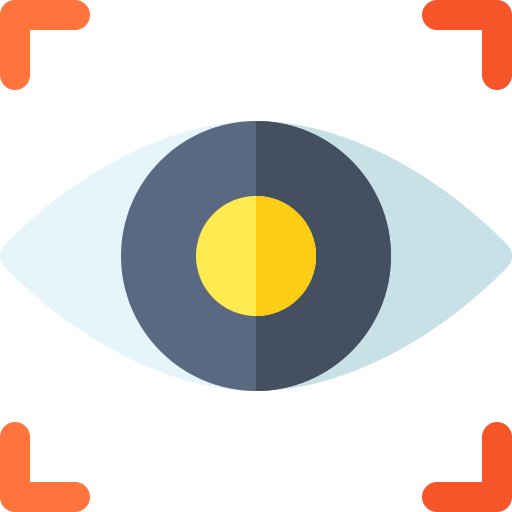 Сканер глаза Basic Rounded Flat иконка