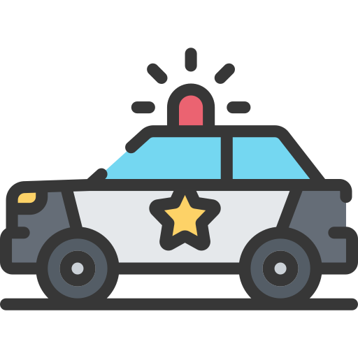 politieauto Juicy Fish Soft-fill icoon