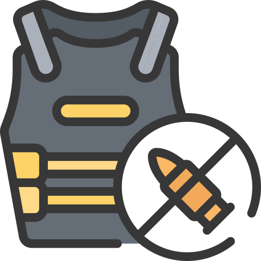 Bullet proof vest Juicy Fish Soft-fill icon