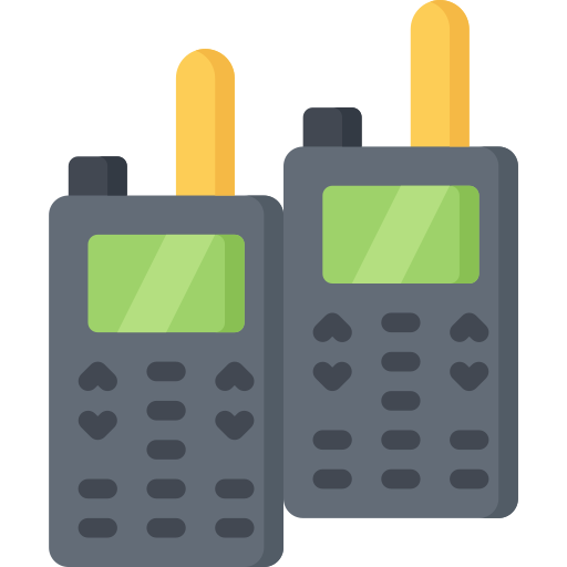walkie-talkie Juicy Fish Flat icon