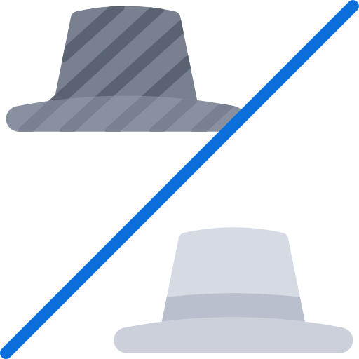 sombrero negro Juicy Fish Flat icono