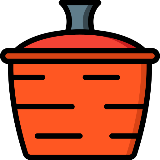 Pot Basic Miscellany Lineal Color icon